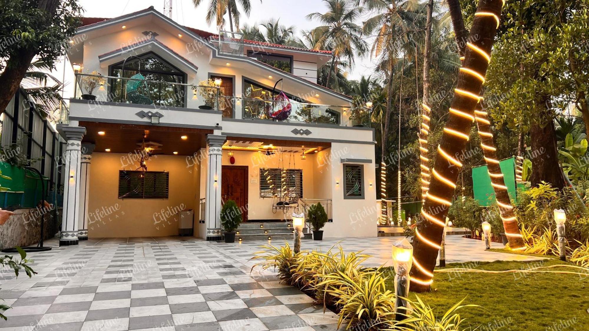 Seas The Day Luxurious 5Bhk Villa 2Min From Awas Beach With Huge Private Pool Alībāg Exterior foto